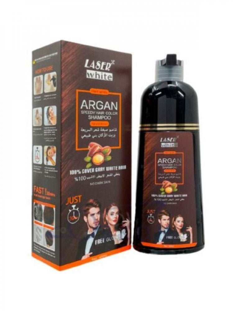 LASER WHITE NATURAL BROWN SHAMPOO 420 ML