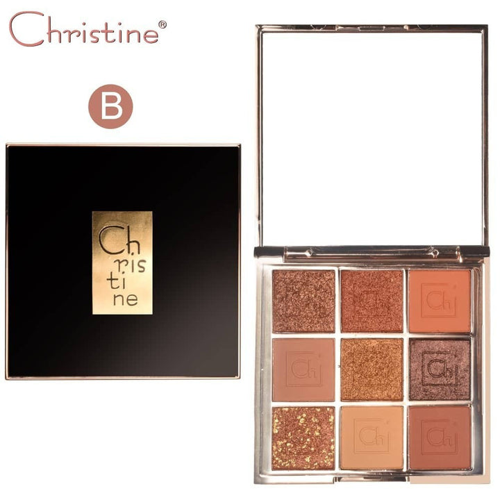 Christine Face Palette 9 Color Eyeshadow B