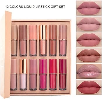 مجموعة أحمر شفاه سائل إكستريم بيوتي، 12 قطعة