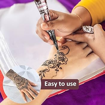 Brown henna paste for beauty decoration