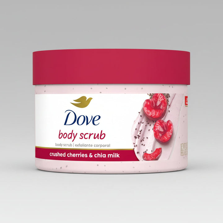 Dove Cherry & Chia Milk Body Scrub 298G