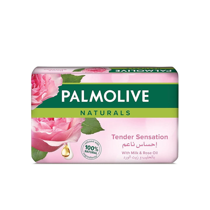 Palmolive Naturals milk and rose soap 120g for gentle softening daily cleansing at MALSA