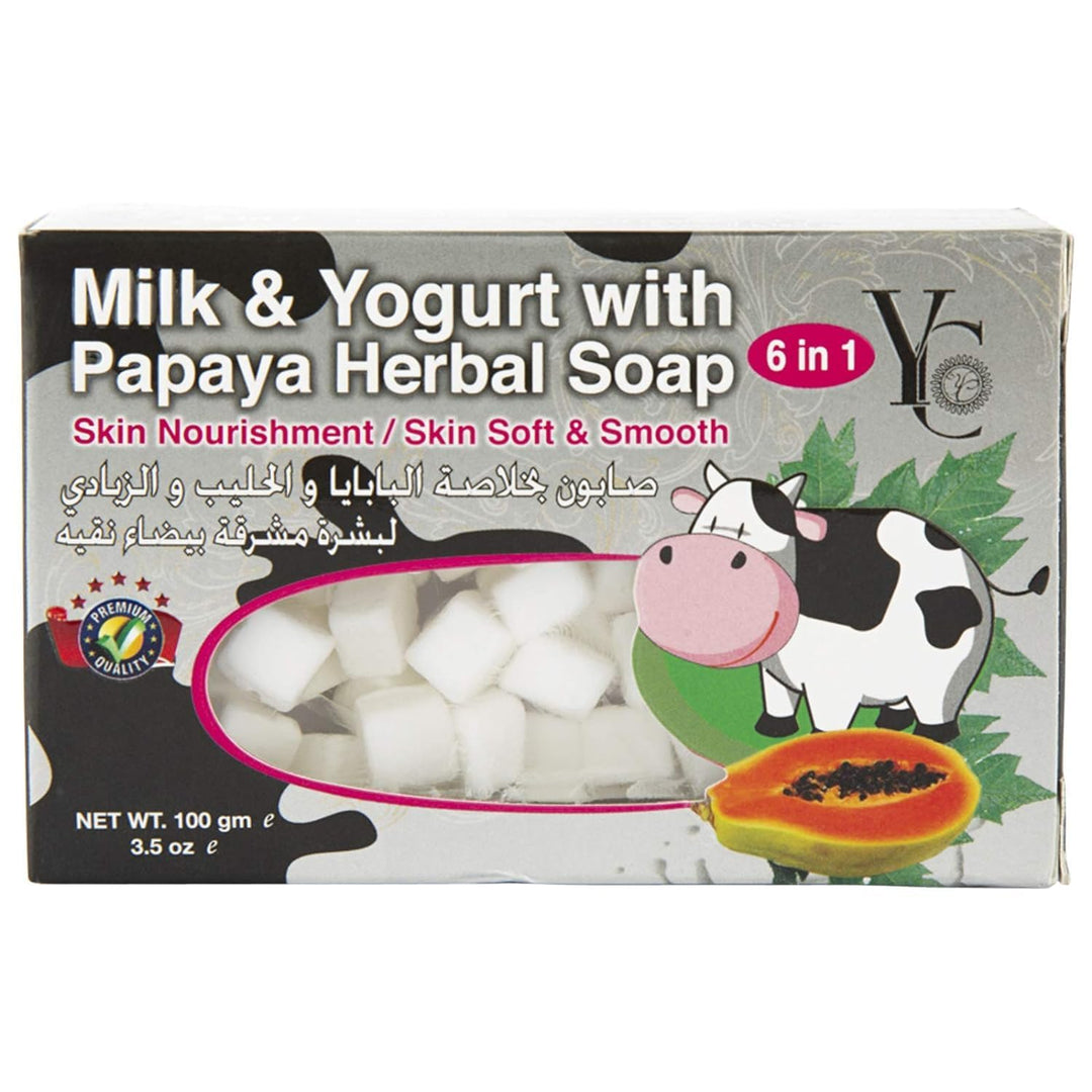 حليب وزبادي مع البابايا (6 في 1) 100 جرام