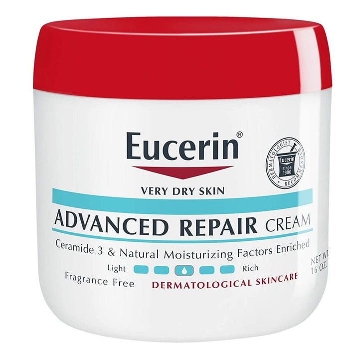 Eucerin Advanced Repair Cream Fragrance Free Body Lotion for Dry Skin - 454g