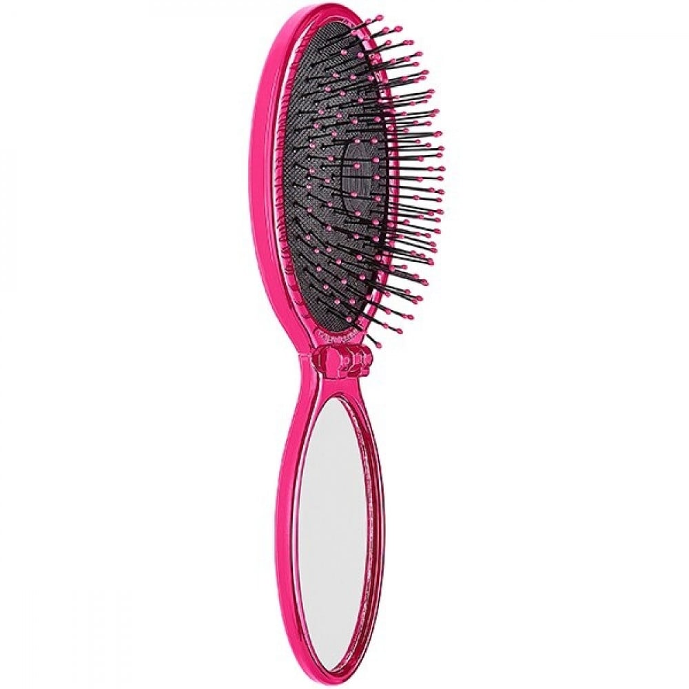 Hair Brush With Mirror Pink Wet Brush