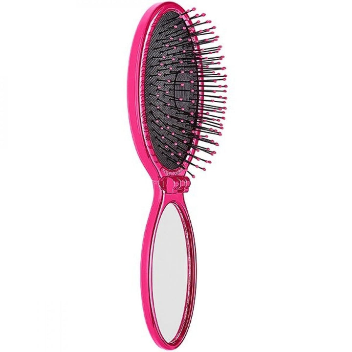 Hair Brush With Mirror Pink Wet Brush
