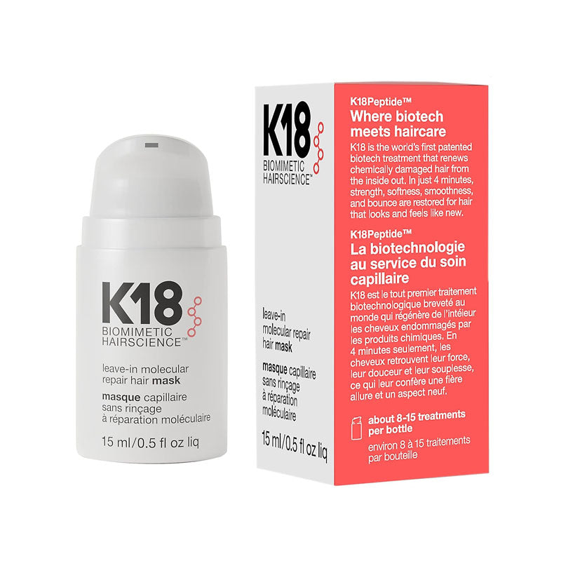 K18 Leave-In Molecular Repair Hair Mask 15 ml 0.5 oz