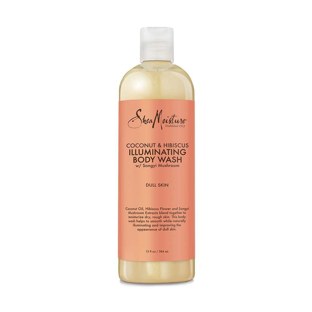 Shea Moisture Coconut & Hibiscus Illuminating Body Wash Dull Skin 384ml