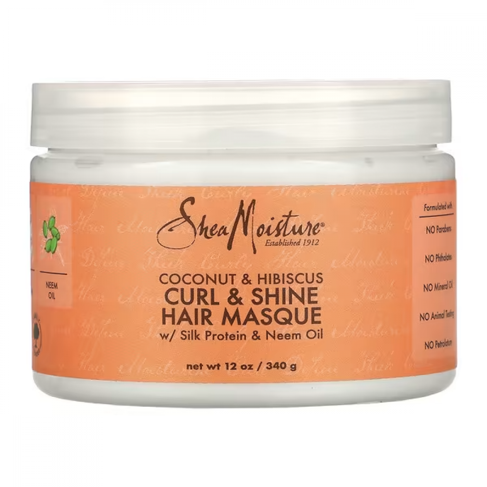 SHEA MOISTUR COCONUT & HIBISCUS CURL & SHINE MASK HAIR 340 G
