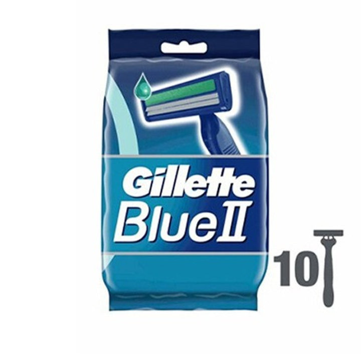 Gillette Blue II Disposable Razor Pack Of 10 pcs