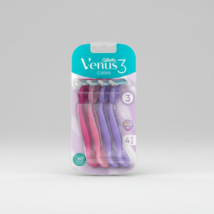 Gillette Venus Simply 3 Plus Women's 4-Pack Multi-Pack