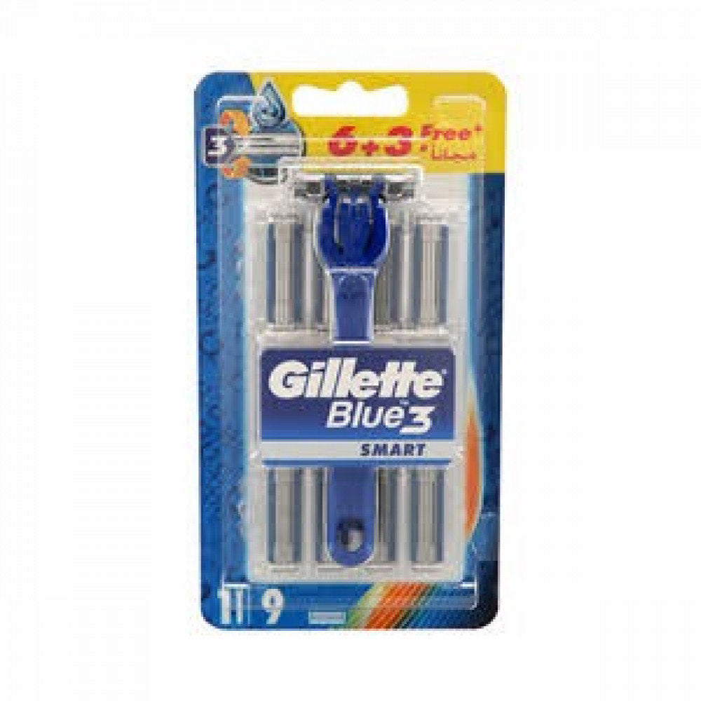 GILLETTE SMART BLUE3- 6+3FREE RAZOR 9 BLADES