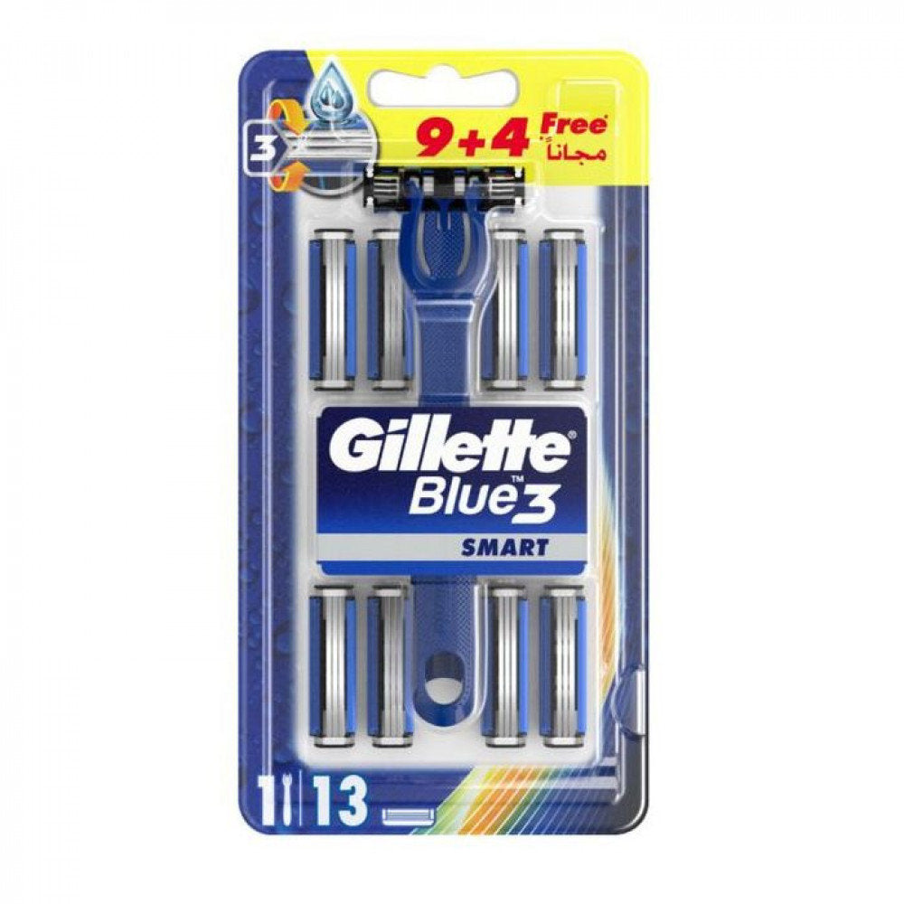GILLETTE SMART BLUE3- 9+4FREE RAZOR 13 BLADES