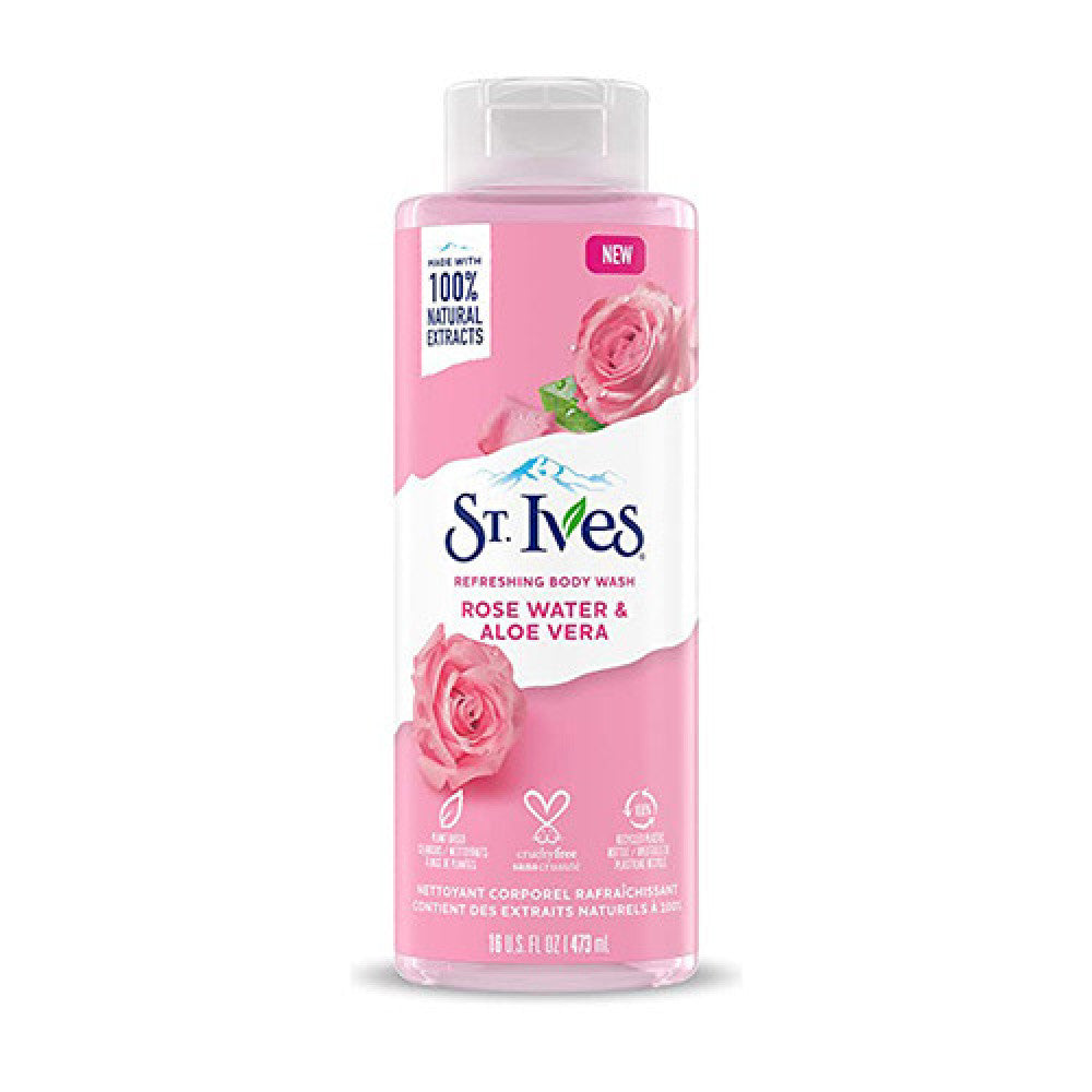 St. Ives Rose Water&Aloe Vera Body Wash 473Ml