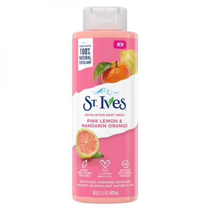 ST.LVES PINK LEMON&MANDARIN ORANGE BODY WASH 473 ML