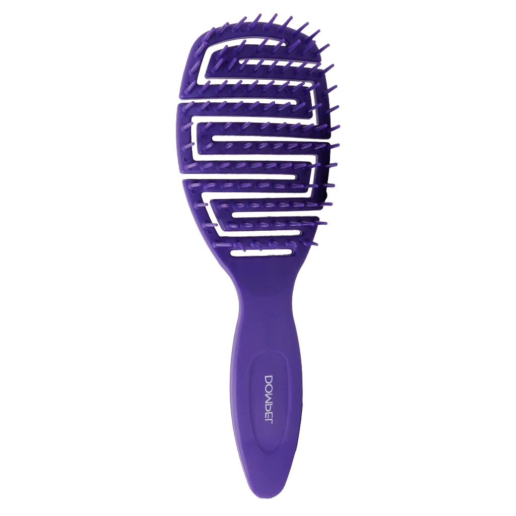 Dompel Silicon Brush All Hair Types/Purple