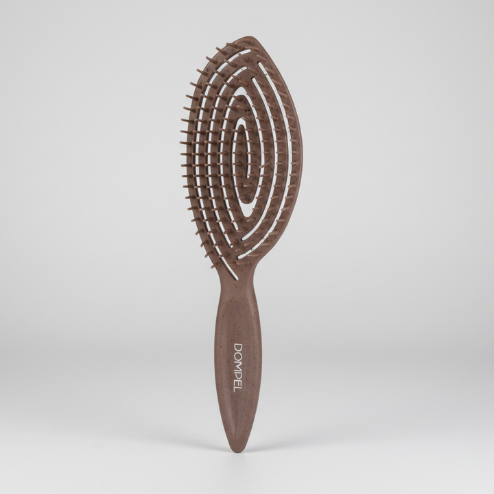 Dompel Silicon Brush Natural With Coffee Scent/Brown