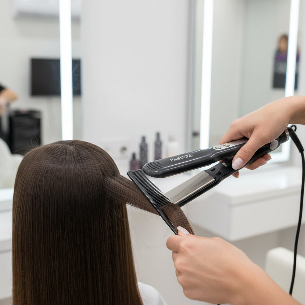 مشط الشعر المقاوم للحرارة من باستيل JN01812-10 لتصفيف آمن وفك تشابك سلس، متوفر لدى ملسا