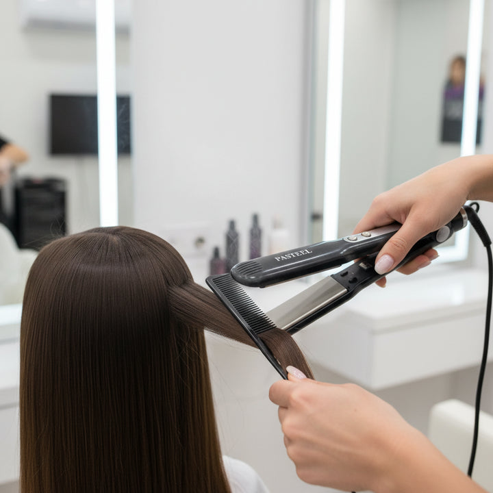 مشط الشعر المقاوم للحرارة من باستيل JN01812-10 لتصفيف آمن وفك تشابك سلس، متوفر لدى ملسا