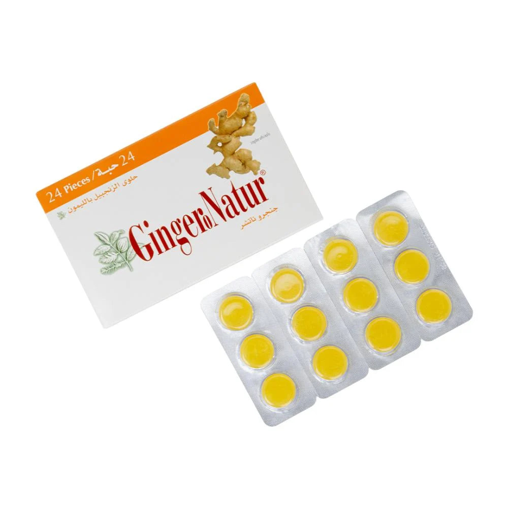 Gingero Nature Throat Lozenges 24 Pcs