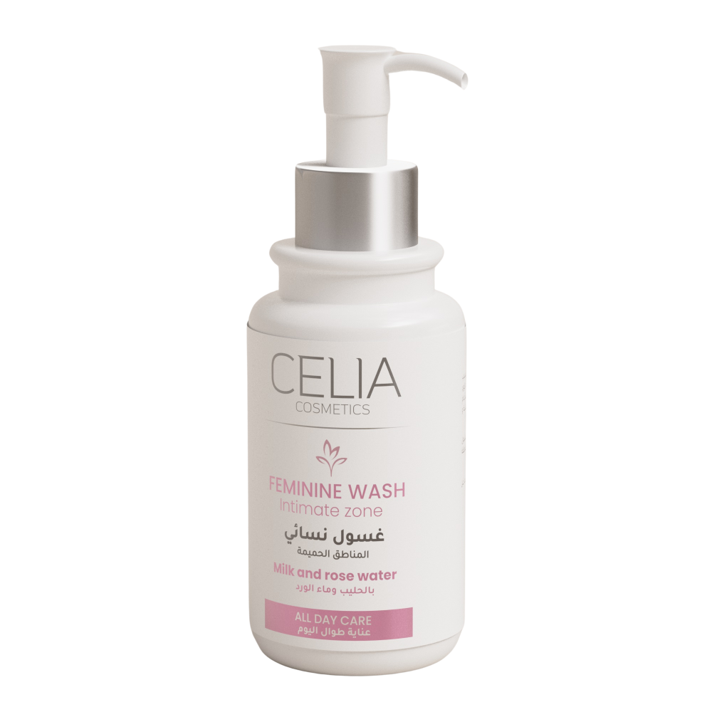 غسول نسائي من سيليا بالحليب وماء الورد 180 مل