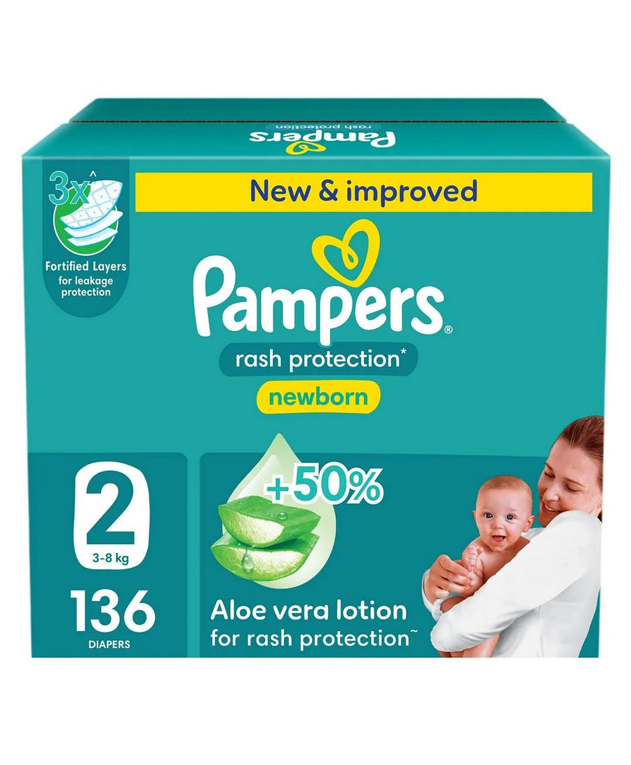 Pampers Diapers Jumbo Box 2 - 136