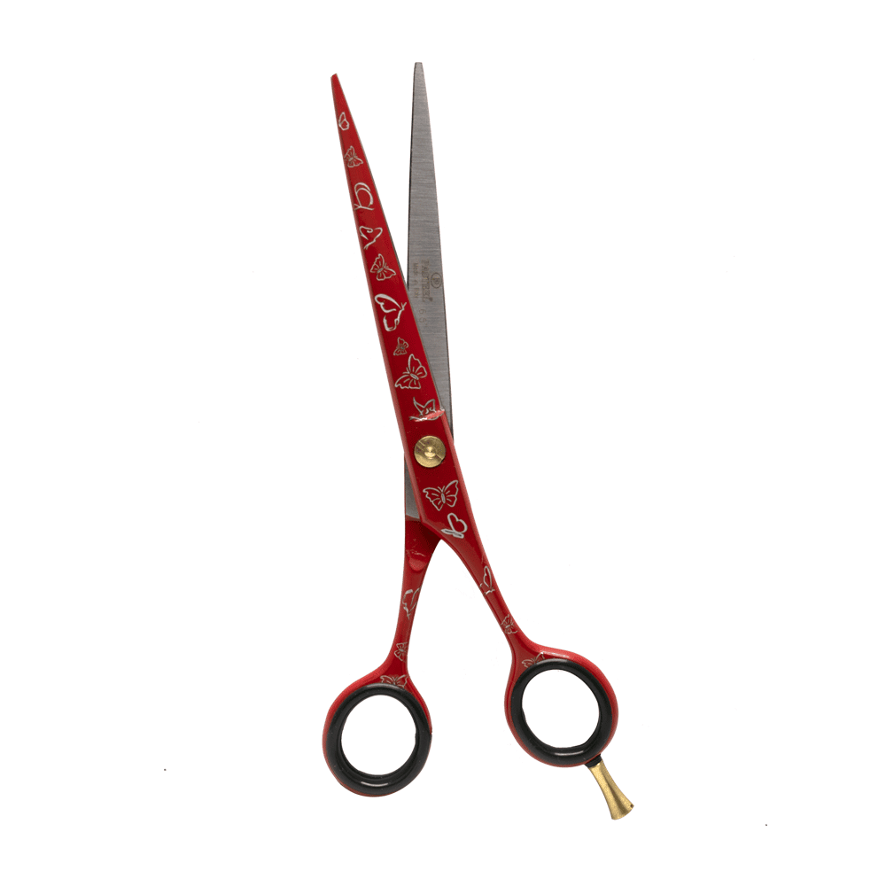 PASTEL 831 ITALIAN HAIR SCISSORS RED