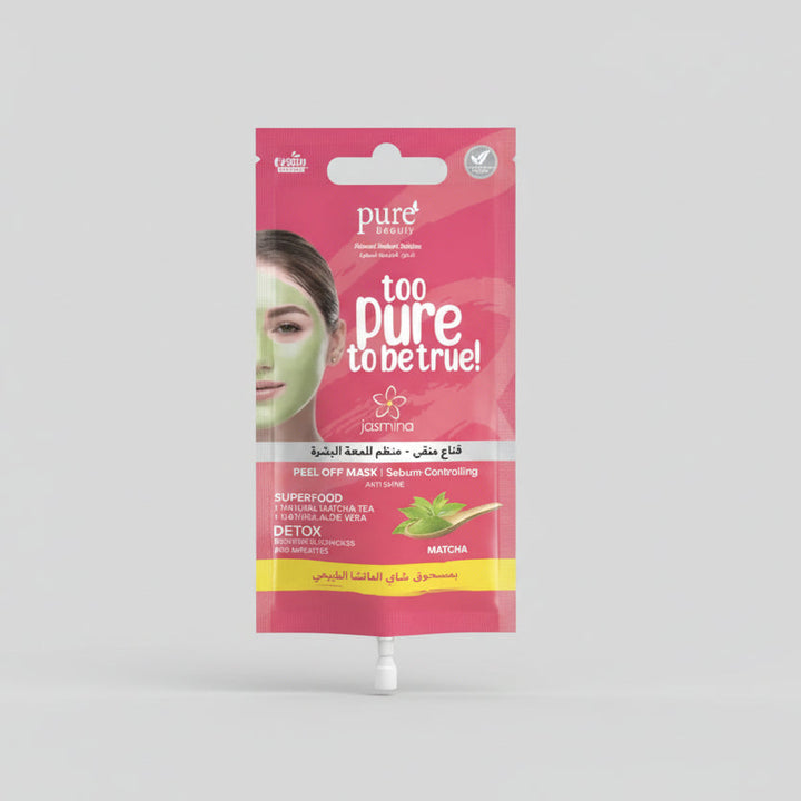 JASMINA PEEL-OFF MASK WITH MATCHA TEA, PURIFYING AND MATTIFYING 15ML