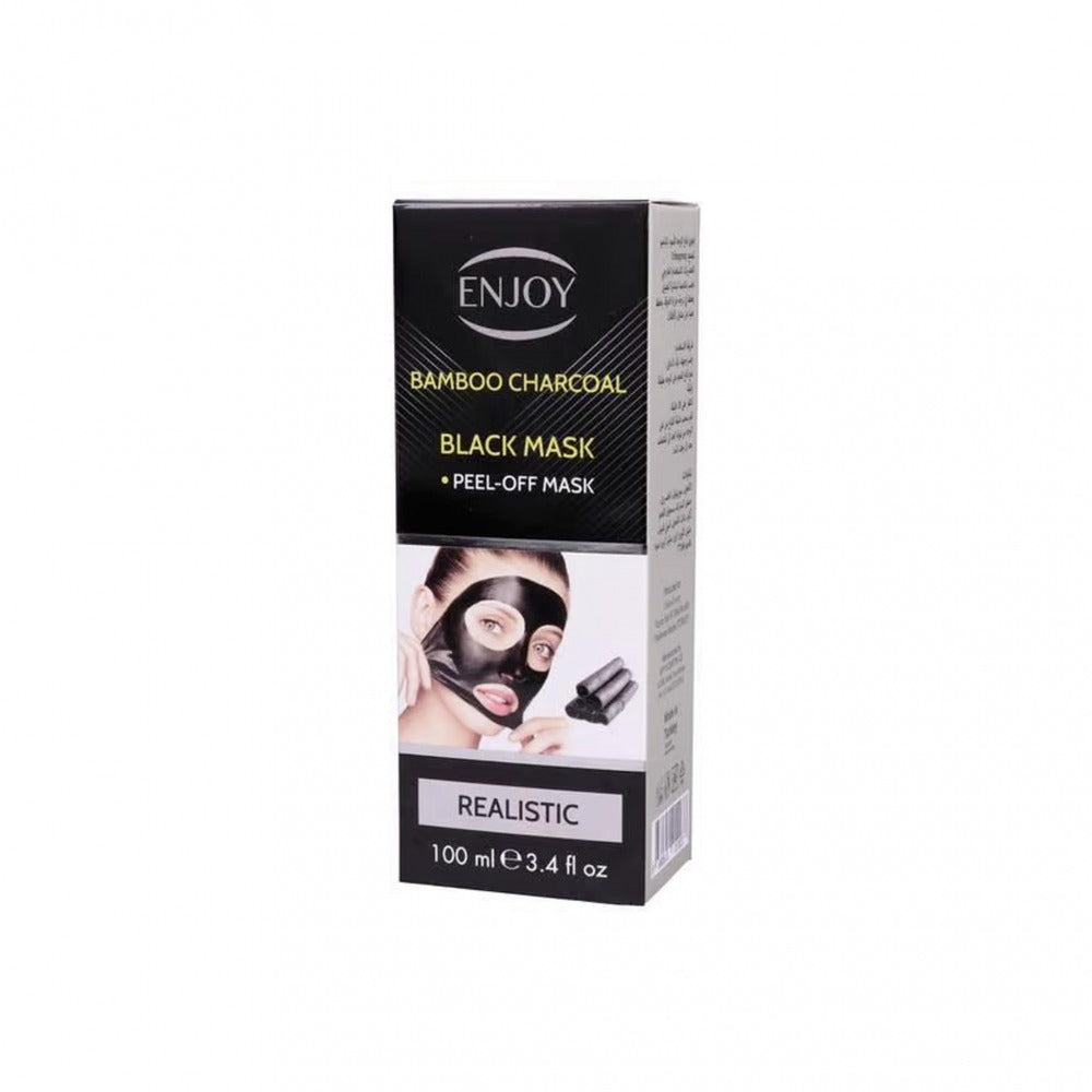 Enjoy Bamboo Charcoal Black Realistic Mask 100Ml