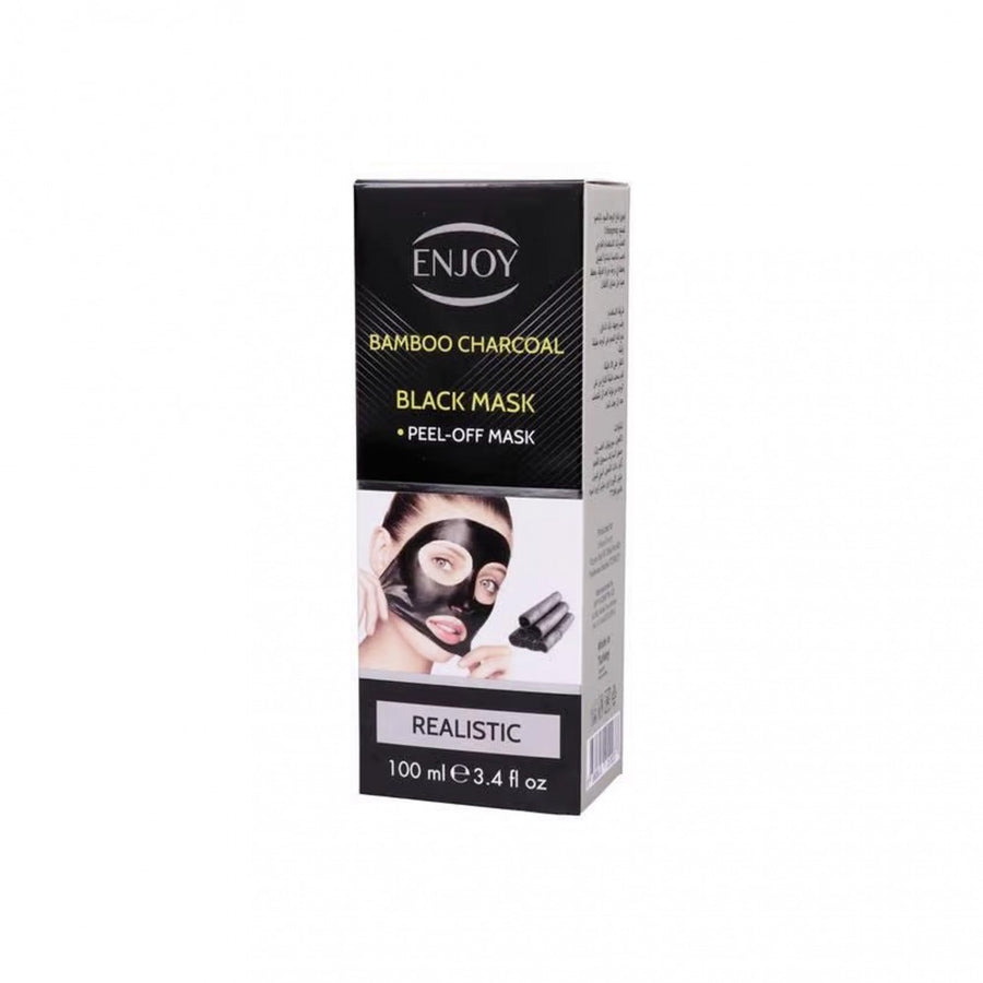 Enjoy Bamboo Charcoal Black Realistic Mask 100Ml