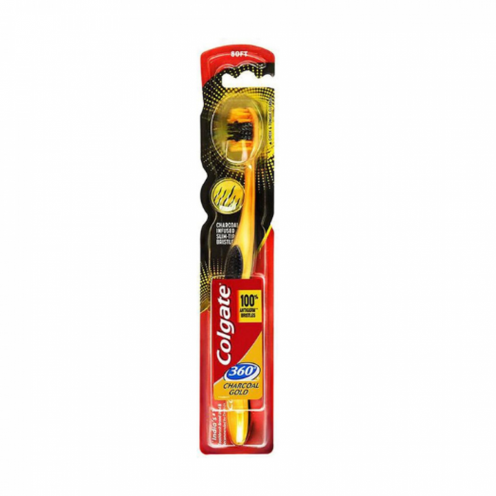 Colgate Toothbrush 360 Charcoal Gold Soft