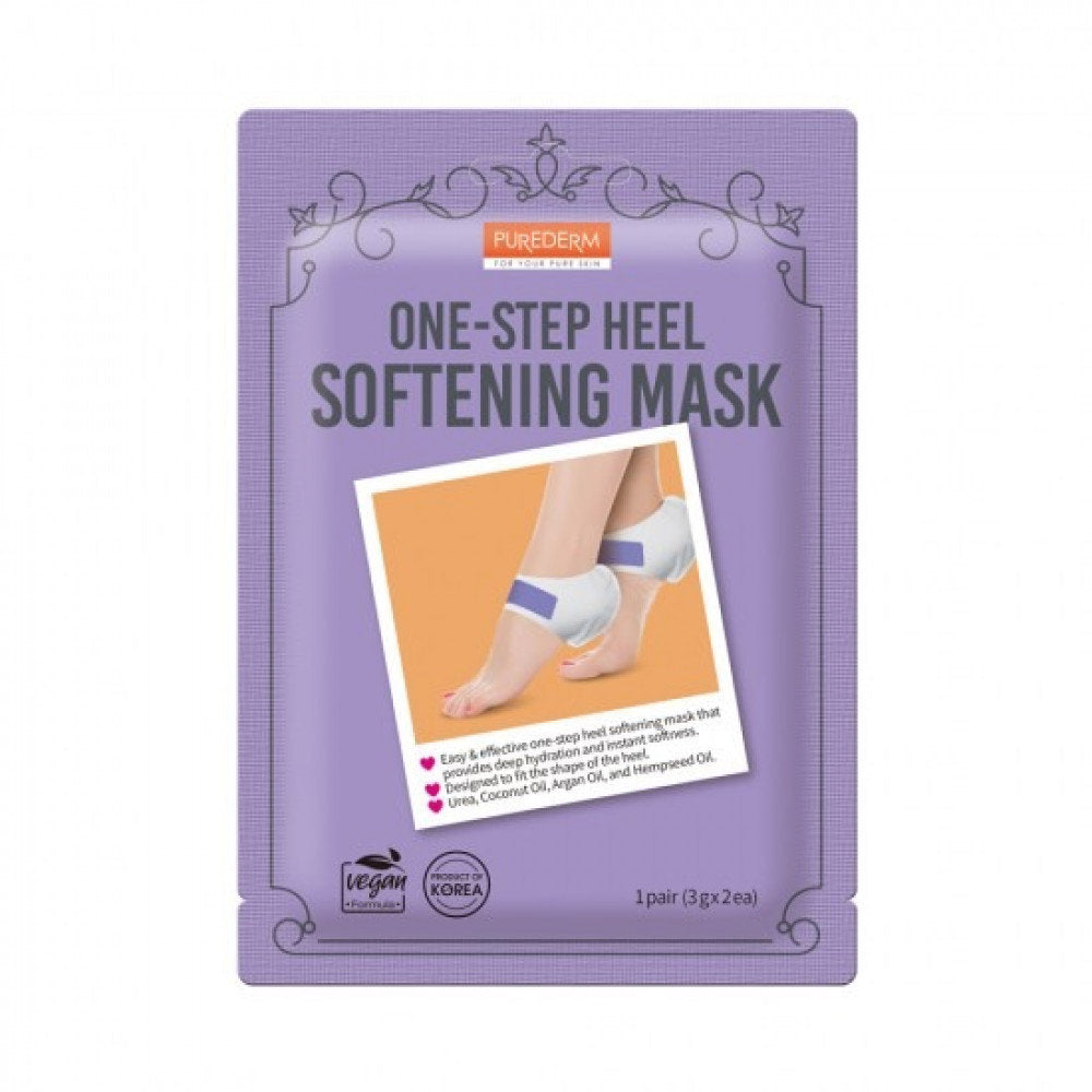 PUREDERM ONE STEP HEEL SMOOTHING MASK