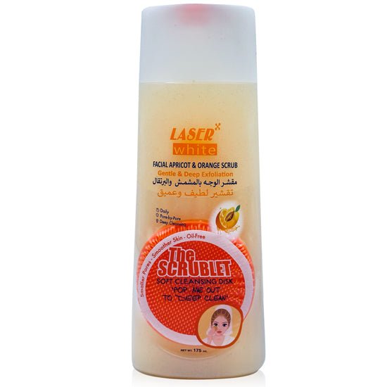 Laser White Apricot & Orange Facial Scrub 175 ml