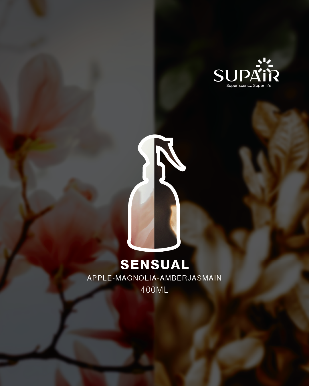معطر أقمشة سوباير سوبر فابريك سينشوال برائحة الزنبق 400 مل