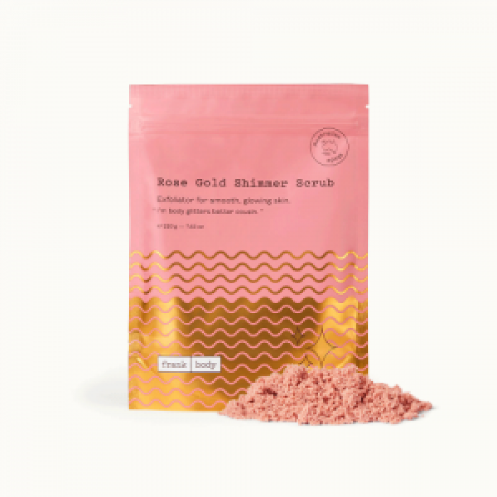 FRANK BODY ROSE GOLD SHIMMER SCRUB 220G