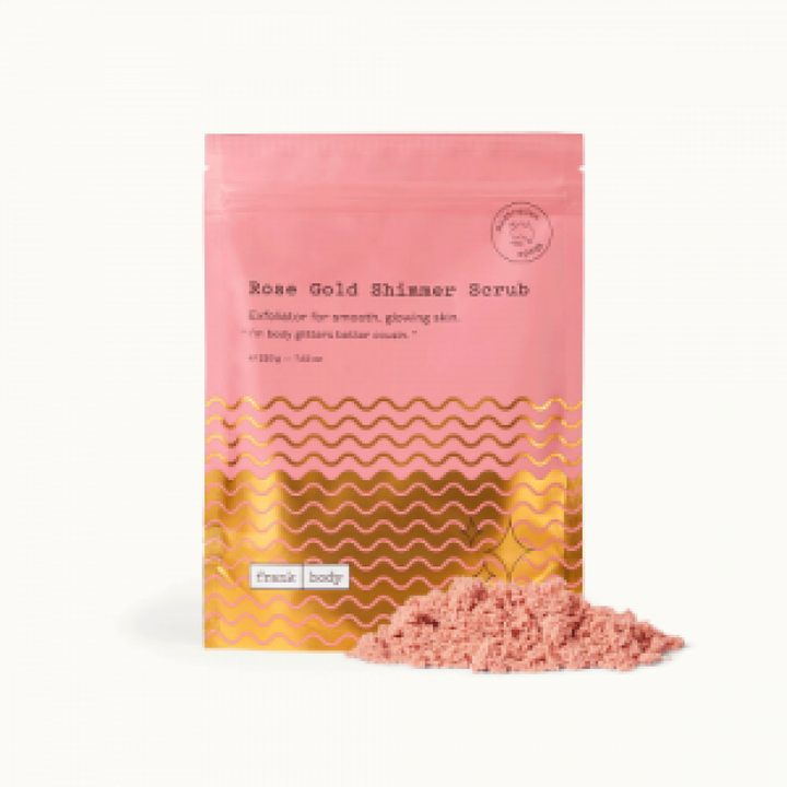 FRANK BODY ROSE GOLD SHIMMER SCRUB 220G
