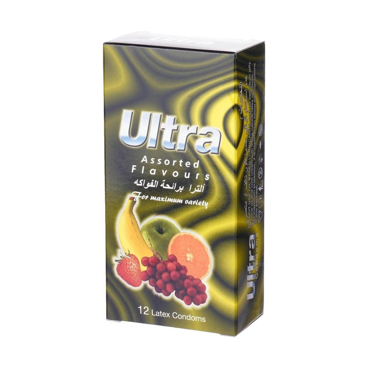 Ultra Condoms 12 Pcs Flavours Latex