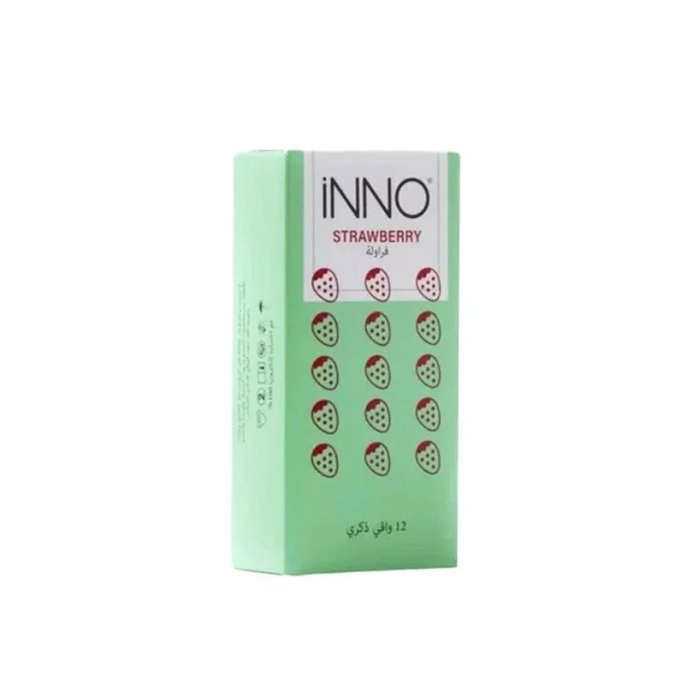 Inno Strawberry Green Condoms 3 Pcs