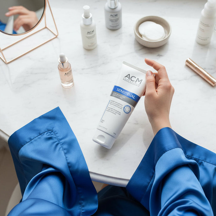 كريم مرطب للبشرة الجافة من إيه سي إم سينسيتليال، 200 مل، لترطيب مكثف وراحة يومية، متوفر لدى ملسا