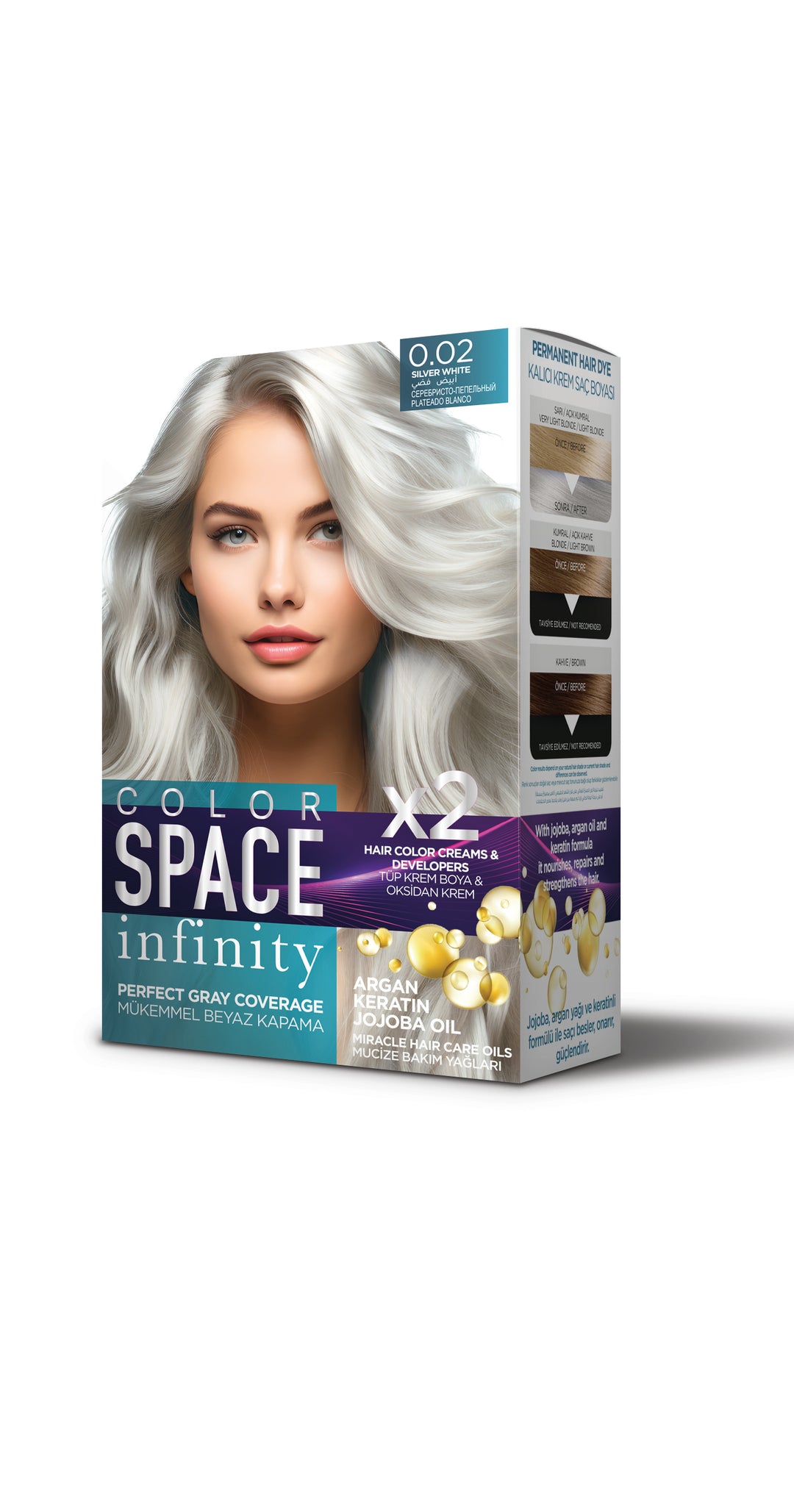 مجموعة صبغة الشعر كولور سبيس إنفينيتي 0.02