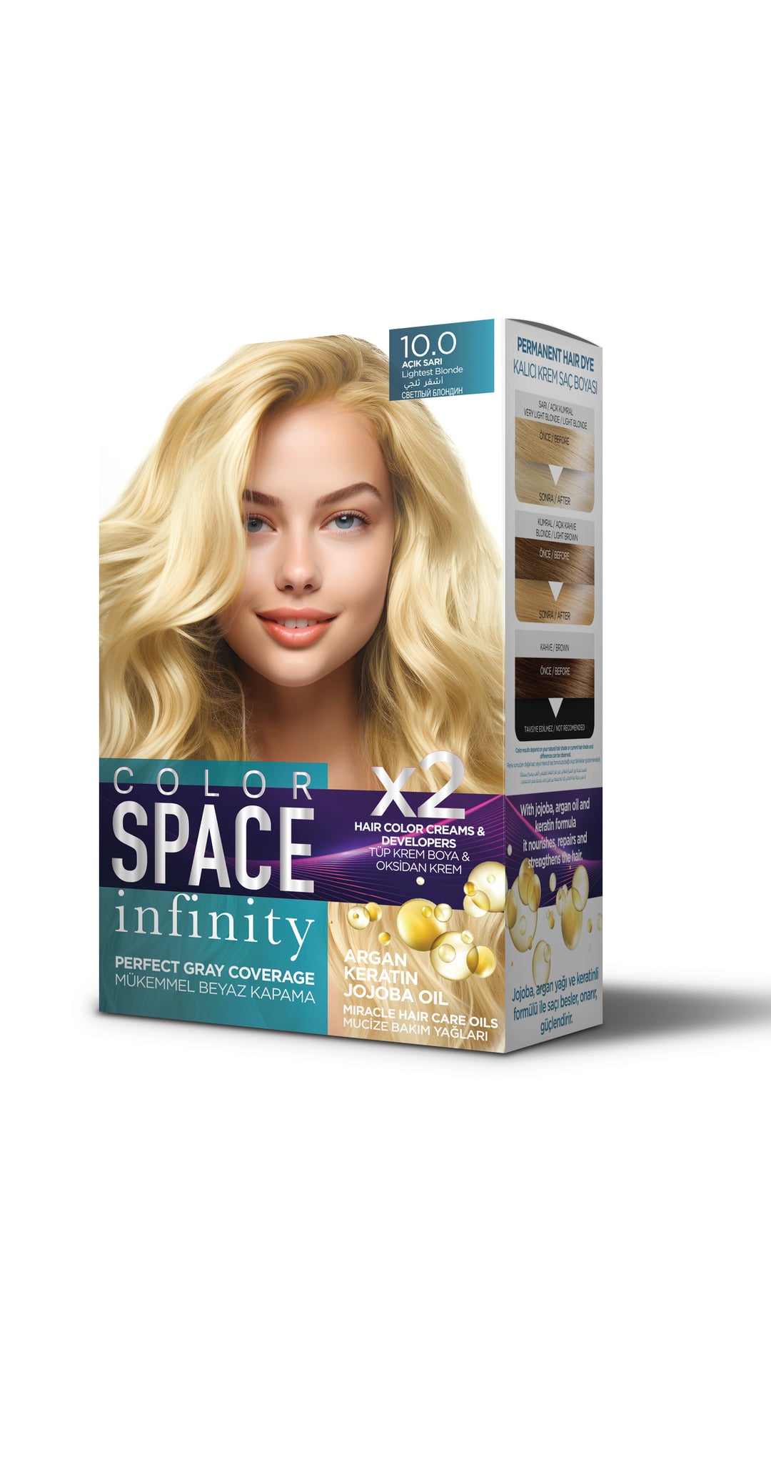 مجموعة صبغة الشعر كولور سبيس إنفينيتي 10.0