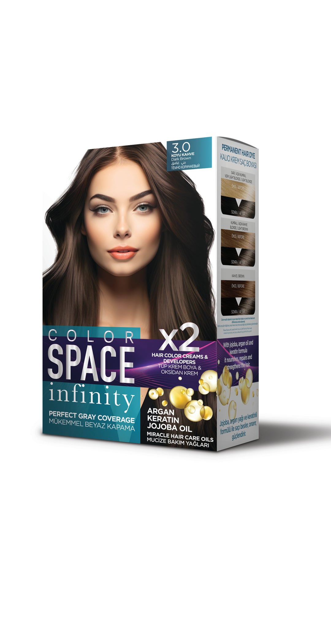 مجموعة صبغة الشعر كولور سبيس إنفينيتي 3.0