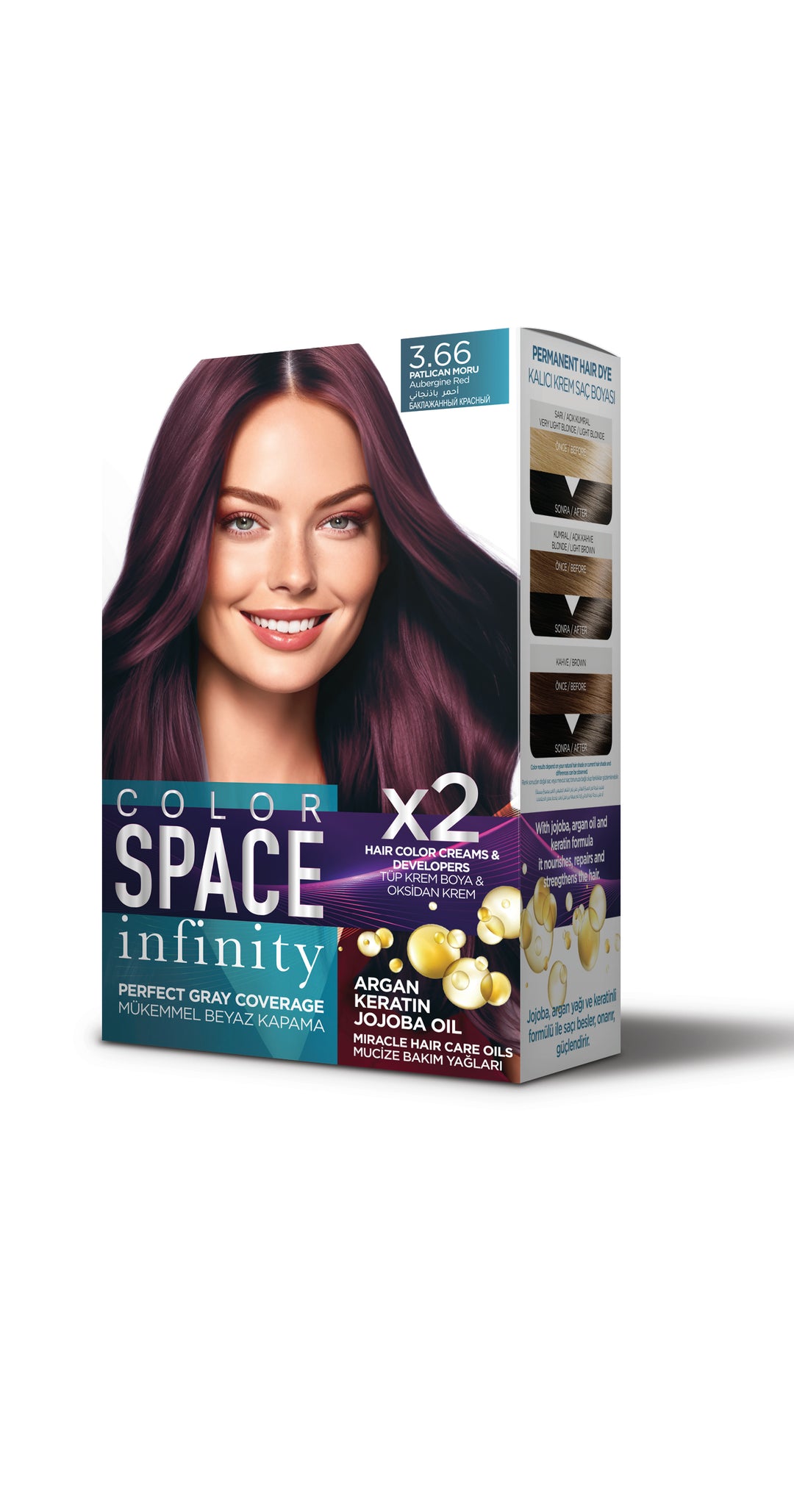 مجموعة صبغة الشعر كولور سبيس إنفينيتي 3.66