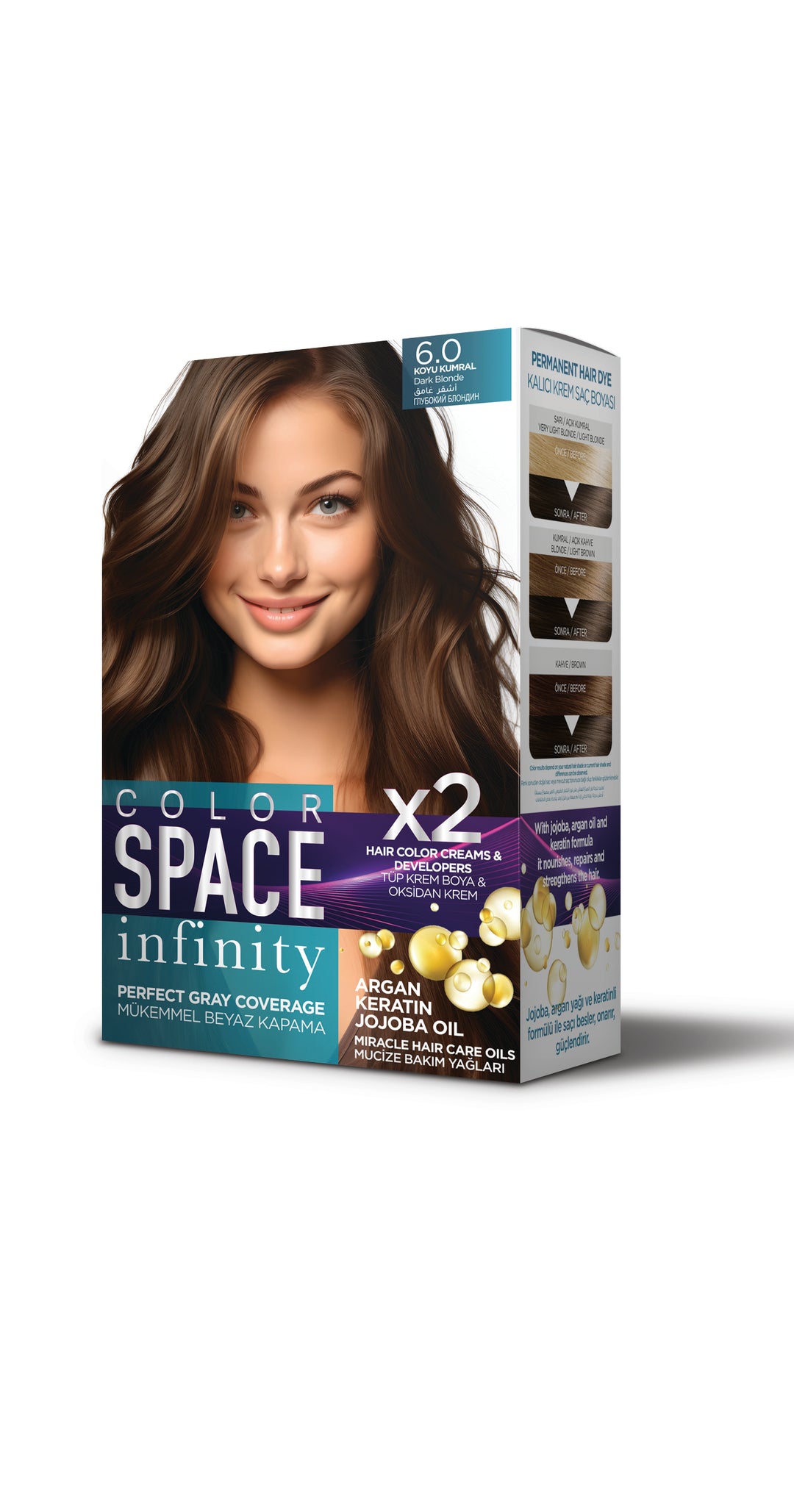 مجموعة صبغة الشعر كولور سبيس إنفينيتي 6.0
