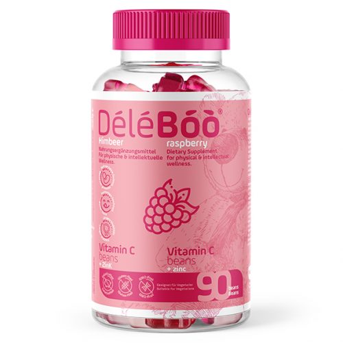 DeleBoo Vitamin C + Zinc Raspberry  90 BEANS
