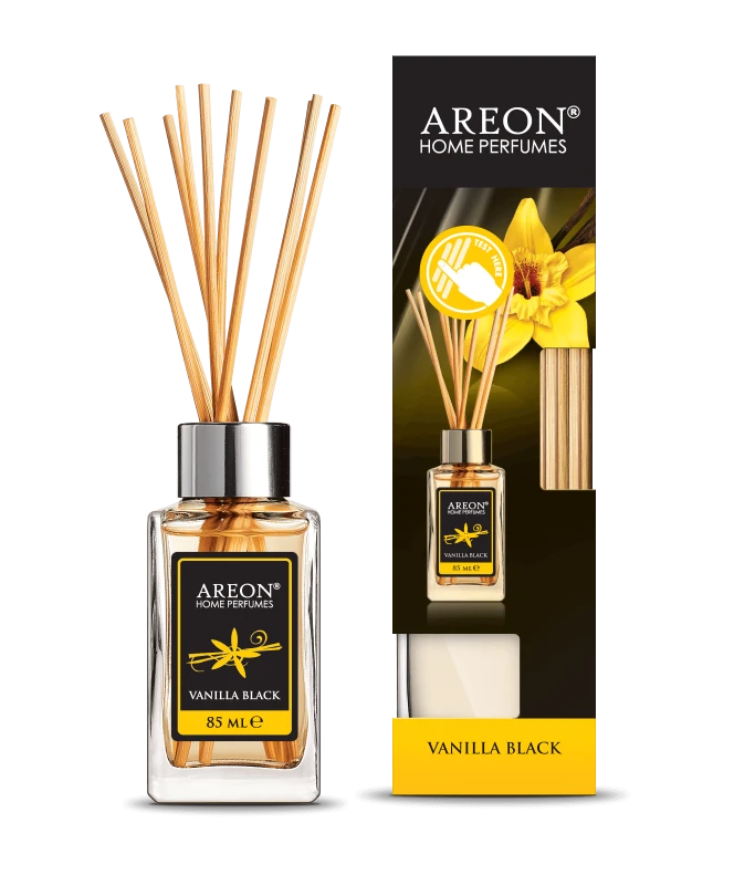 Areon Home Freshener Sticks 85 Ml, Black Vanilla Scent