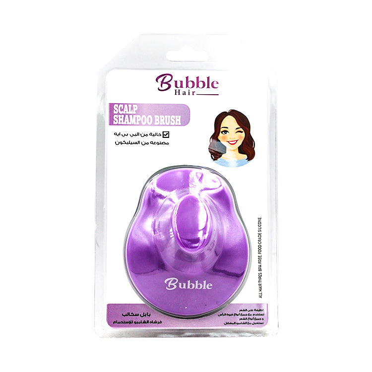 Bubble Scalp Shampoo Brush Purple
