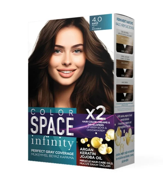 مجموعة صبغة الشعر كولور سبيس إنفينيتي 4.0