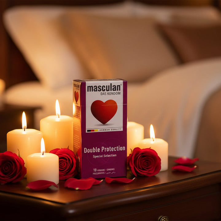 واقيات ذكرية ماسكولان مزدوجة الحماية - 10 واقيات ذكرية