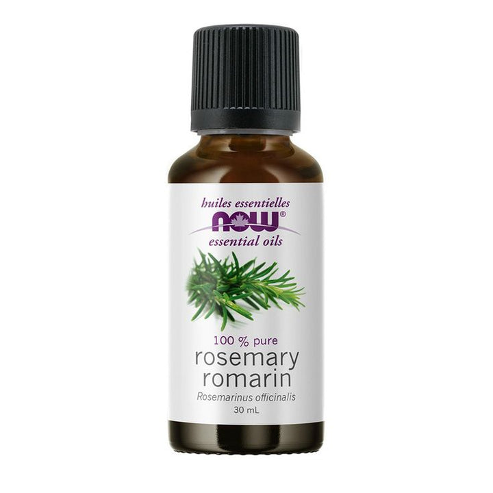 NOW Essential Oils rosemary oil 30ml for aromatherapy and natural wellness at MALSA